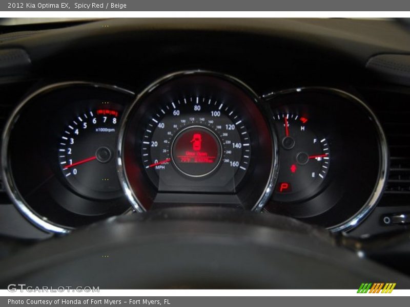 Spicy Red / Beige 2012 Kia Optima EX
