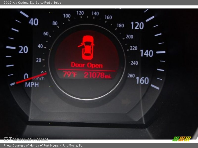 Spicy Red / Beige 2012 Kia Optima EX