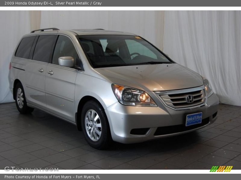 Silver Pearl Metallic / Gray 2009 Honda Odyssey EX-L