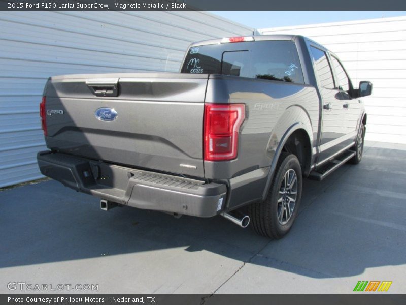 Magnetic Metallic / Black 2015 Ford F150 Lariat SuperCrew