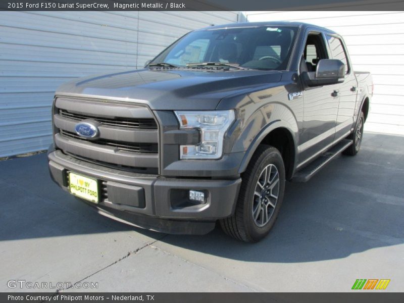 Magnetic Metallic / Black 2015 Ford F150 Lariat SuperCrew
