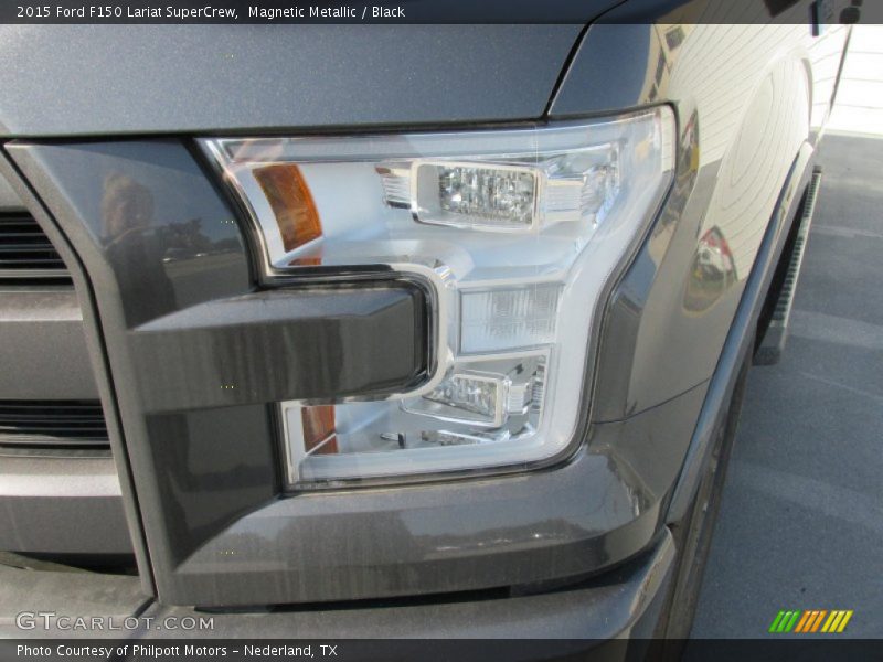 Magnetic Metallic / Black 2015 Ford F150 Lariat SuperCrew