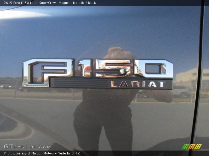 Magnetic Metallic / Black 2015 Ford F150 Lariat SuperCrew