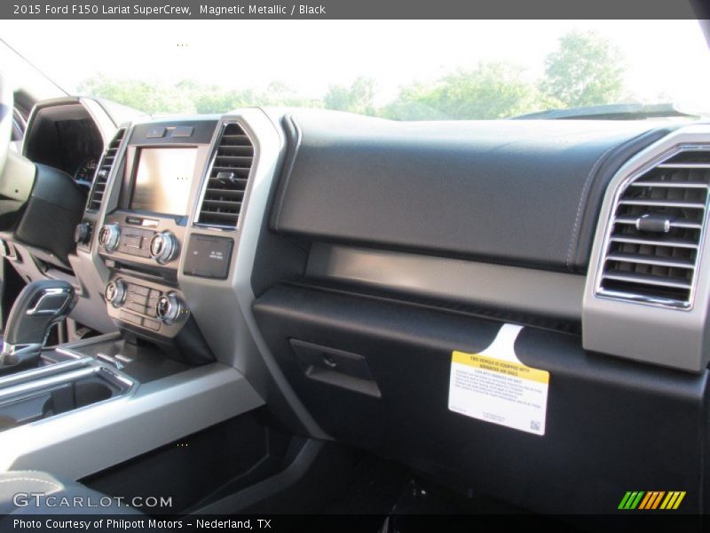 Magnetic Metallic / Black 2015 Ford F150 Lariat SuperCrew