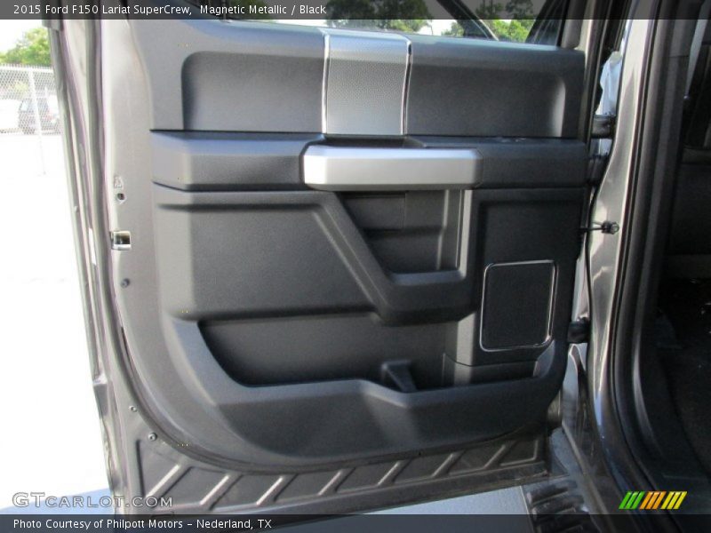 Magnetic Metallic / Black 2015 Ford F150 Lariat SuperCrew