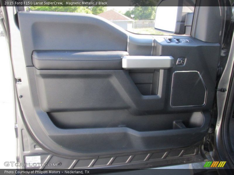 Magnetic Metallic / Black 2015 Ford F150 Lariat SuperCrew