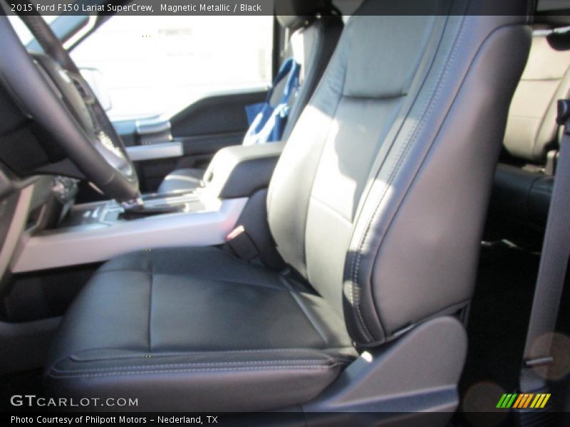 Magnetic Metallic / Black 2015 Ford F150 Lariat SuperCrew