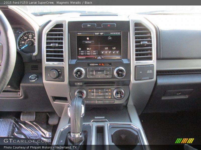 Magnetic Metallic / Black 2015 Ford F150 Lariat SuperCrew