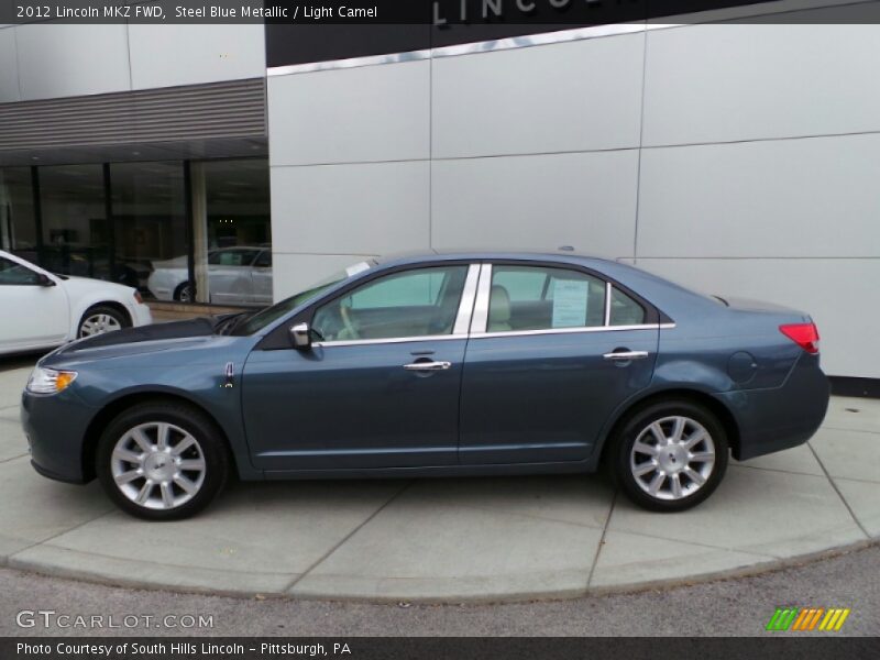 Steel Blue Metallic / Light Camel 2012 Lincoln MKZ FWD