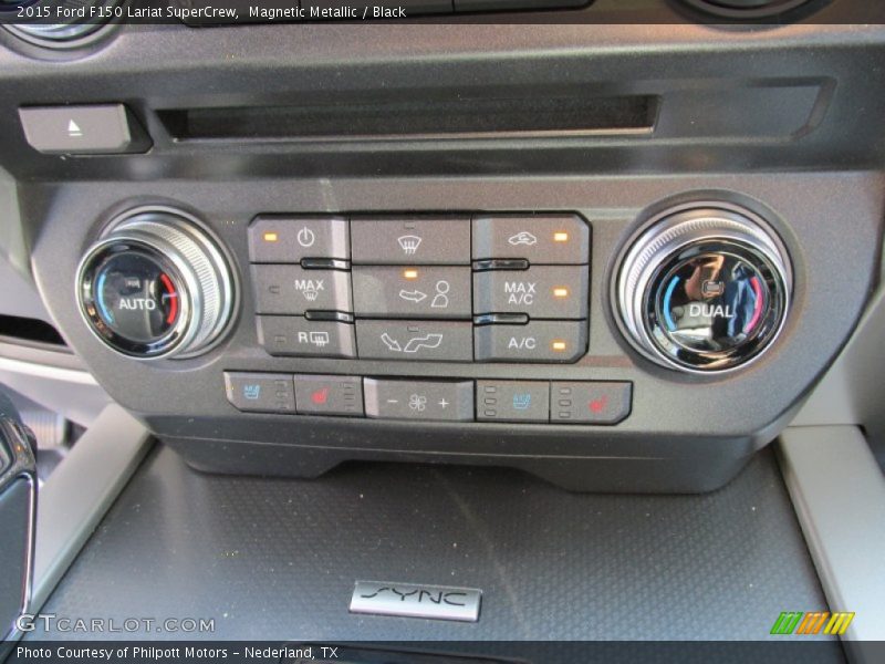 Magnetic Metallic / Black 2015 Ford F150 Lariat SuperCrew