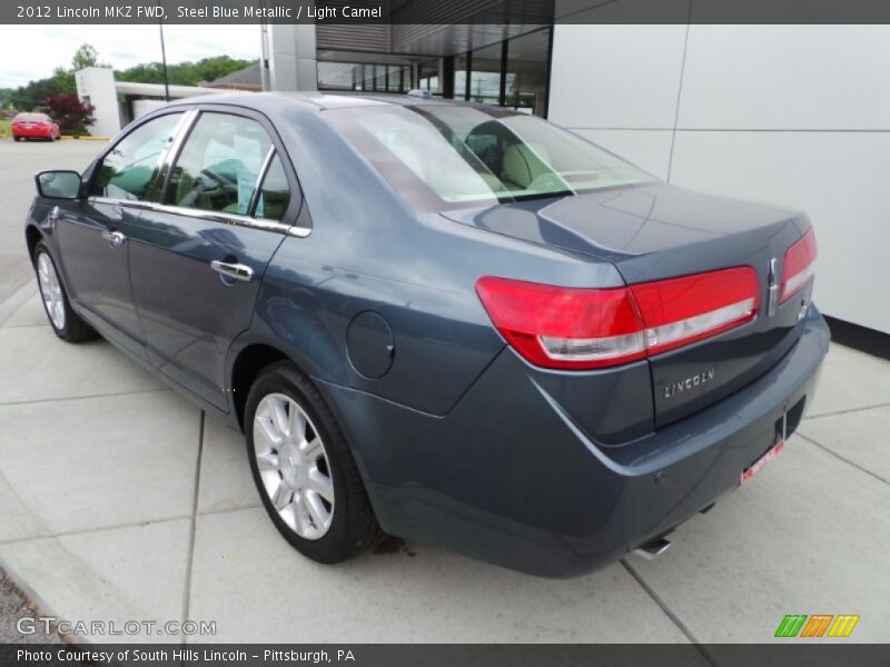 Steel Blue Metallic / Light Camel 2012 Lincoln MKZ FWD