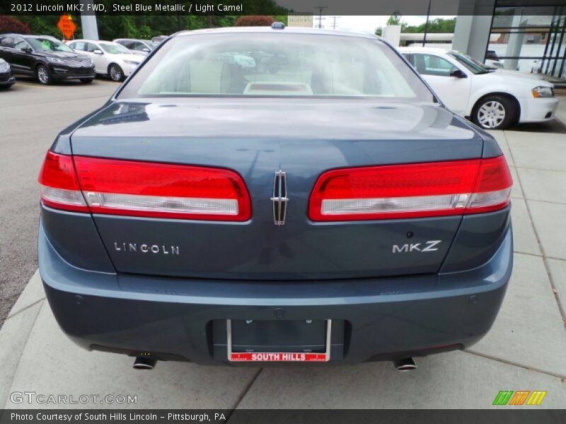 Steel Blue Metallic / Light Camel 2012 Lincoln MKZ FWD