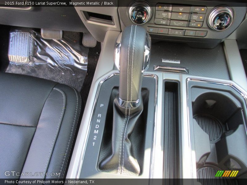 Magnetic Metallic / Black 2015 Ford F150 Lariat SuperCrew