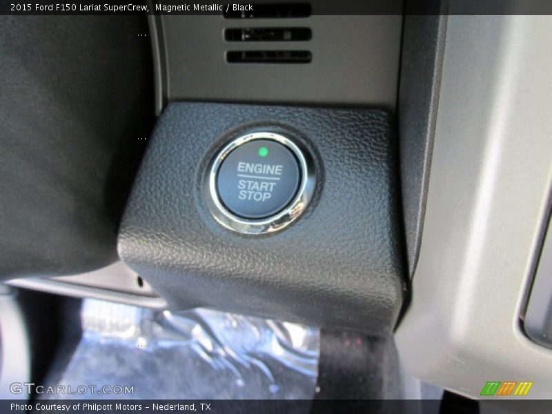 Magnetic Metallic / Black 2015 Ford F150 Lariat SuperCrew