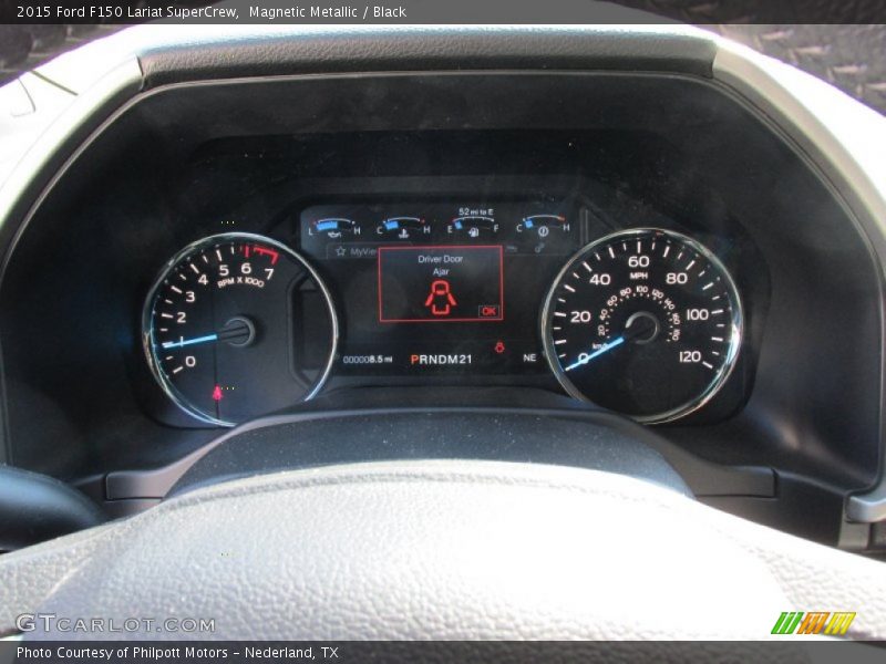 Magnetic Metallic / Black 2015 Ford F150 Lariat SuperCrew