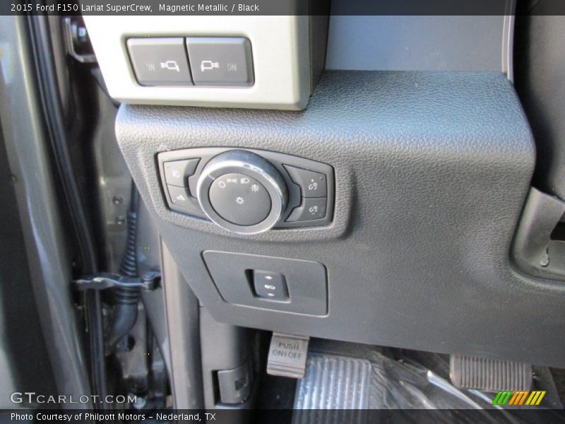 Magnetic Metallic / Black 2015 Ford F150 Lariat SuperCrew