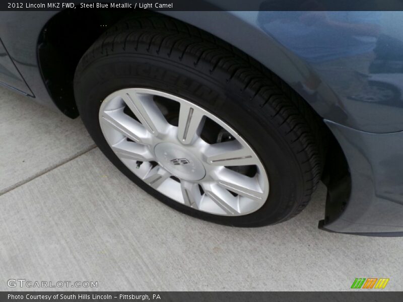 Steel Blue Metallic / Light Camel 2012 Lincoln MKZ FWD