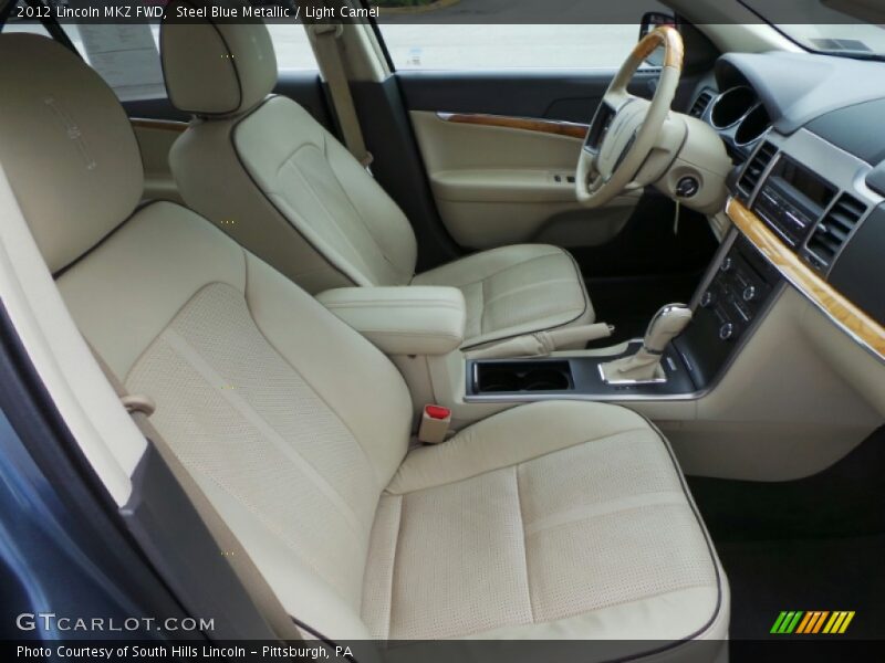 Steel Blue Metallic / Light Camel 2012 Lincoln MKZ FWD