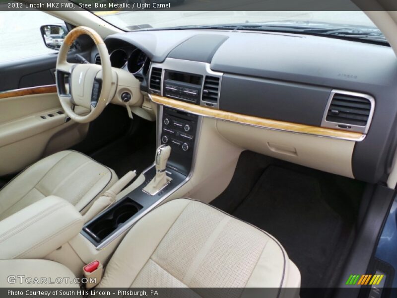 Steel Blue Metallic / Light Camel 2012 Lincoln MKZ FWD