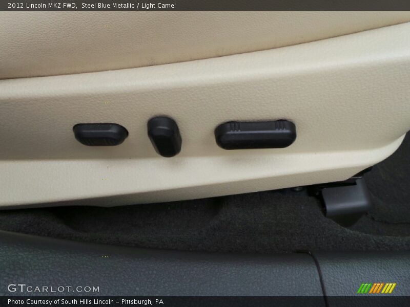Steel Blue Metallic / Light Camel 2012 Lincoln MKZ FWD