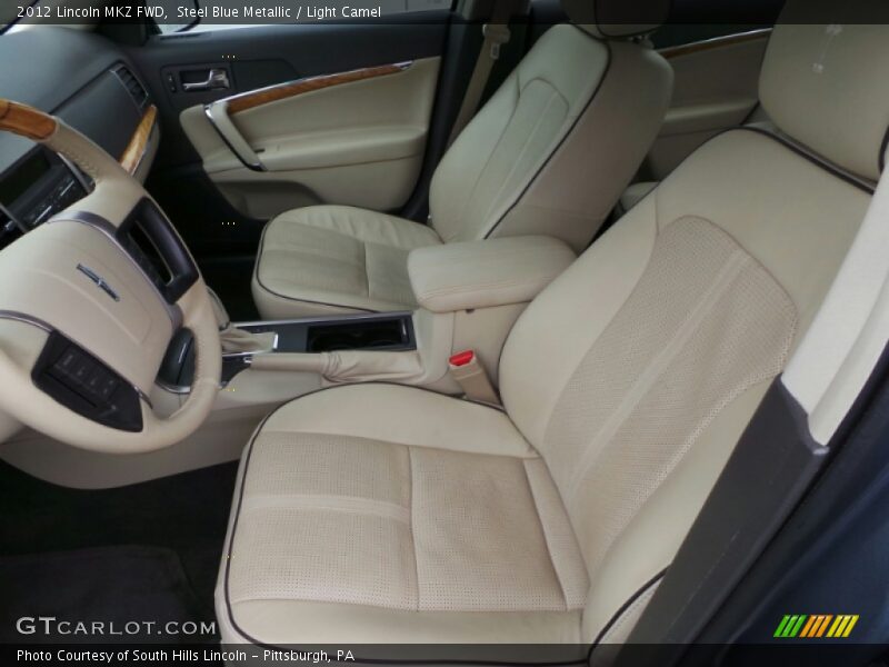 Steel Blue Metallic / Light Camel 2012 Lincoln MKZ FWD