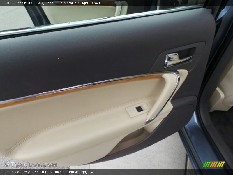 Steel Blue Metallic / Light Camel 2012 Lincoln MKZ FWD