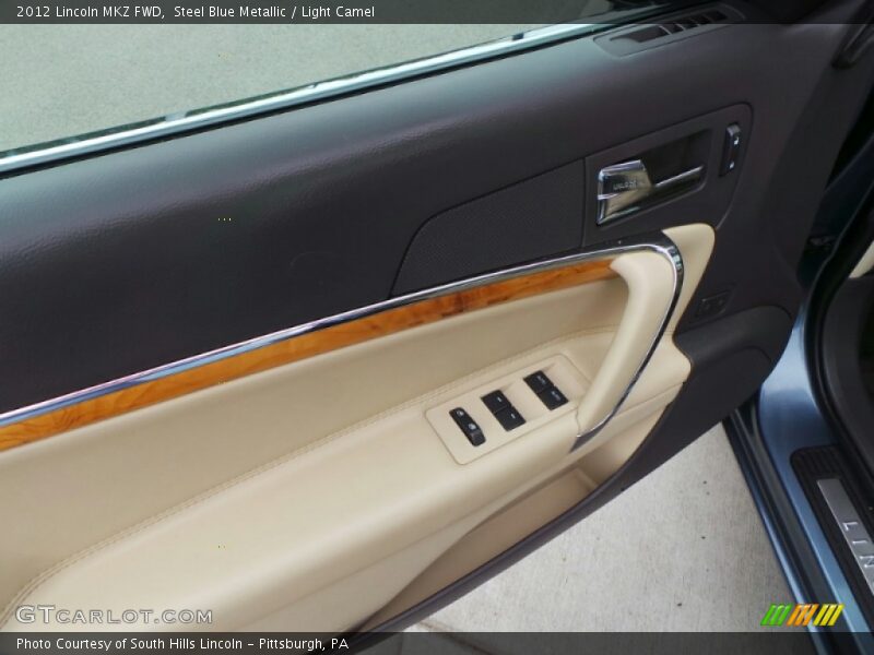 Steel Blue Metallic / Light Camel 2012 Lincoln MKZ FWD