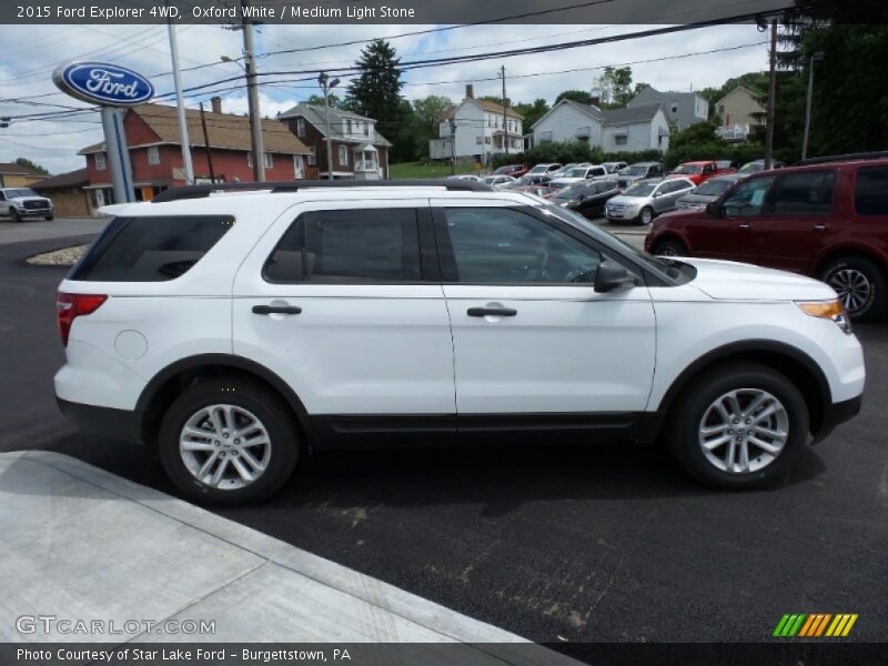 Oxford White / Medium Light Stone 2015 Ford Explorer 4WD