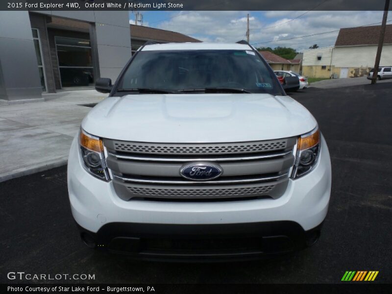 Oxford White / Medium Light Stone 2015 Ford Explorer 4WD