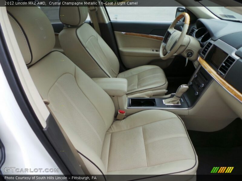 Crystal Champagne Metallic Tri-Coat / Light Camel 2012 Lincoln MKZ AWD