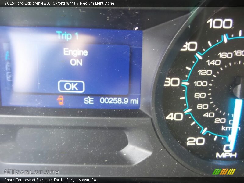 Oxford White / Medium Light Stone 2015 Ford Explorer 4WD