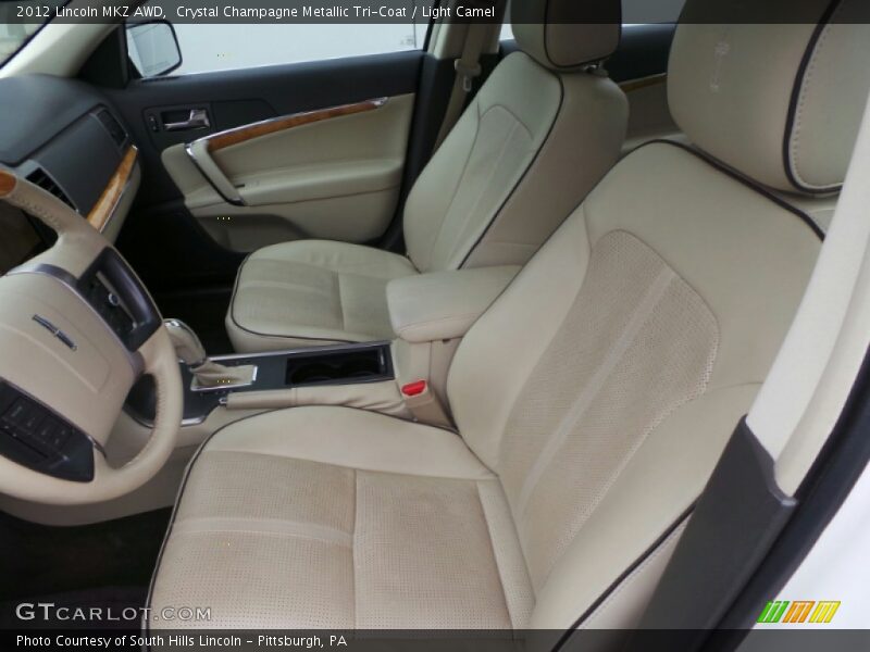 Crystal Champagne Metallic Tri-Coat / Light Camel 2012 Lincoln MKZ AWD