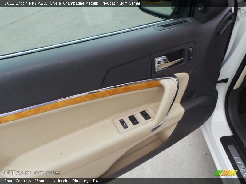 Crystal Champagne Metallic Tri-Coat / Light Camel 2012 Lincoln MKZ AWD