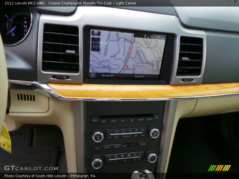 Crystal Champagne Metallic Tri-Coat / Light Camel 2012 Lincoln MKZ AWD