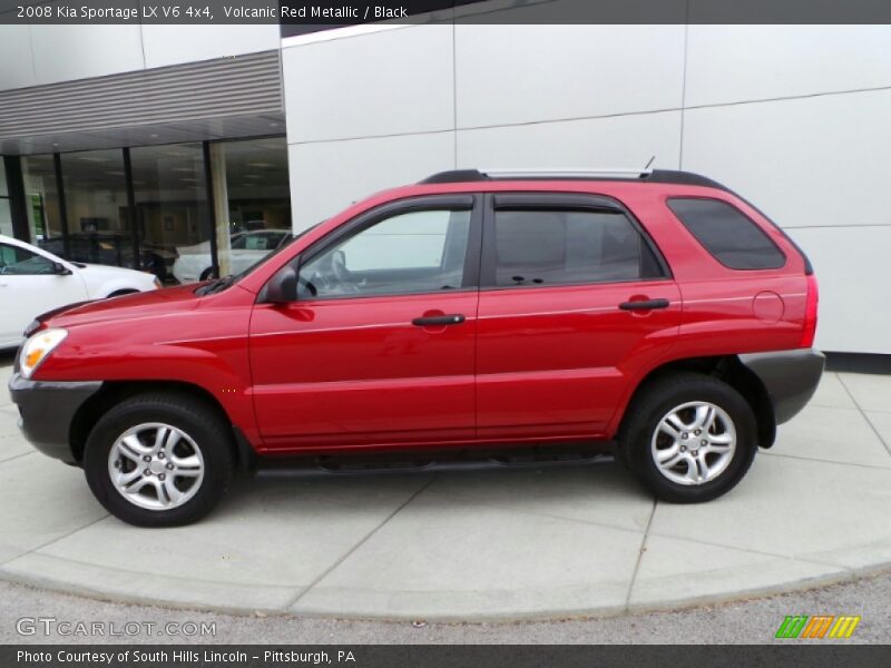 Volcanic Red Metallic / Black 2008 Kia Sportage LX V6 4x4