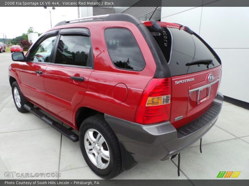 Volcanic Red Metallic / Black 2008 Kia Sportage LX V6 4x4