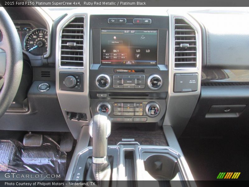 Ruby Red Metallic / Platinum Black 2015 Ford F150 Platinum SuperCrew 4x4