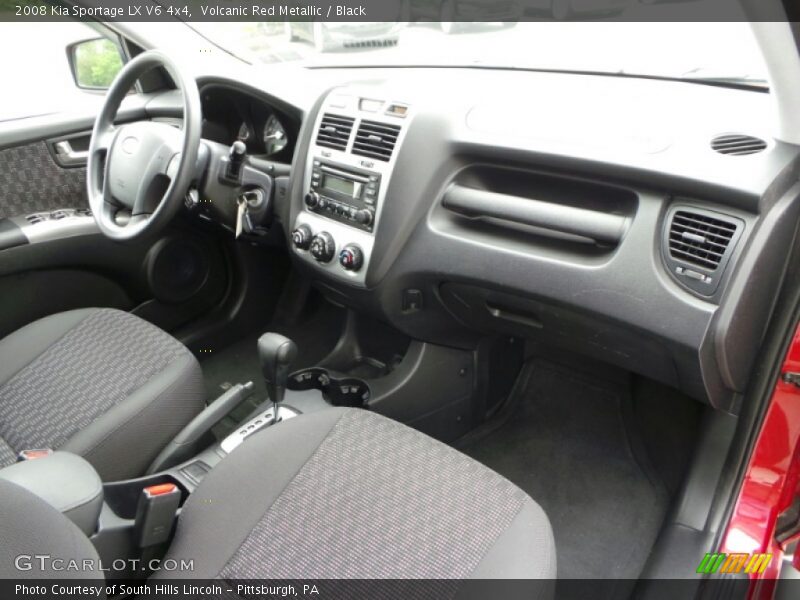 Volcanic Red Metallic / Black 2008 Kia Sportage LX V6 4x4