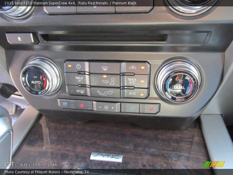 Ruby Red Metallic / Platinum Black 2015 Ford F150 Platinum SuperCrew 4x4