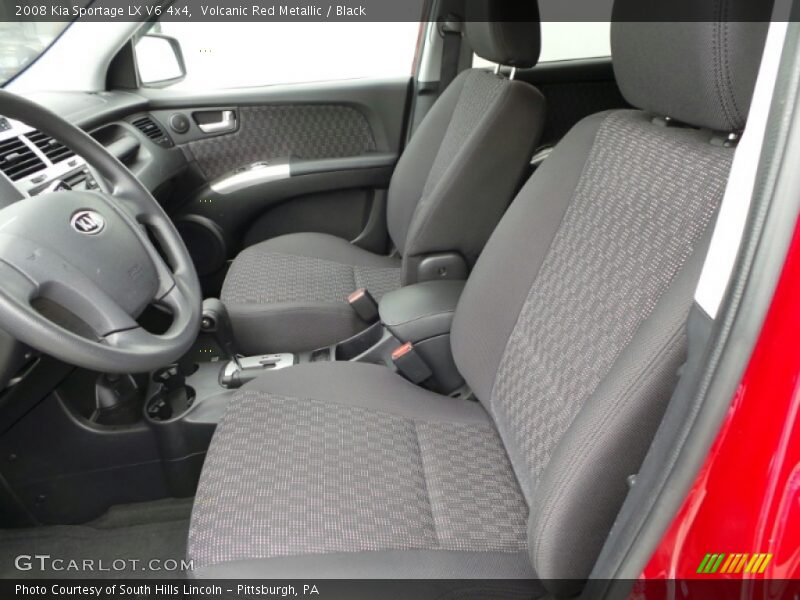 Volcanic Red Metallic / Black 2008 Kia Sportage LX V6 4x4
