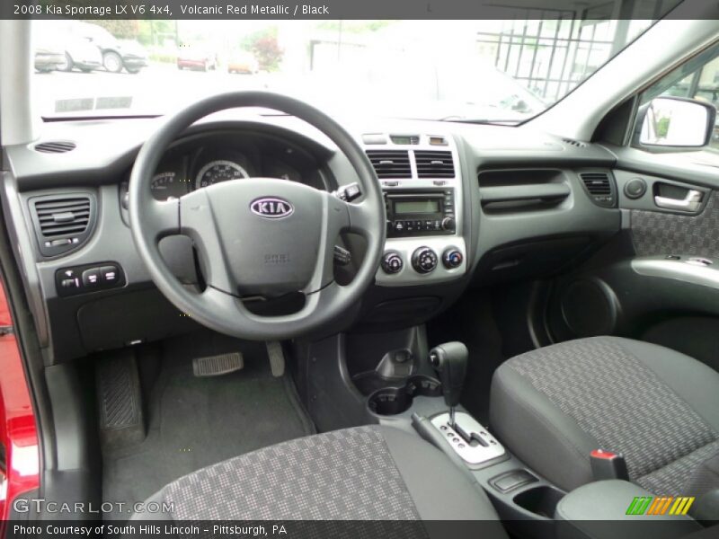 Volcanic Red Metallic / Black 2008 Kia Sportage LX V6 4x4