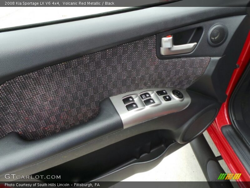 Volcanic Red Metallic / Black 2008 Kia Sportage LX V6 4x4