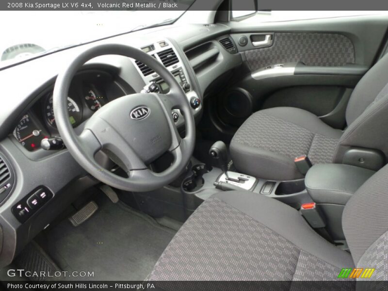 Volcanic Red Metallic / Black 2008 Kia Sportage LX V6 4x4