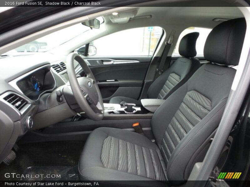  2016 Fusion SE Charcoal Black Interior