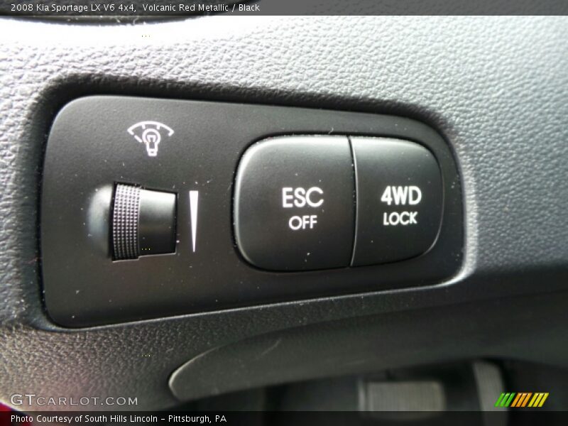 Volcanic Red Metallic / Black 2008 Kia Sportage LX V6 4x4