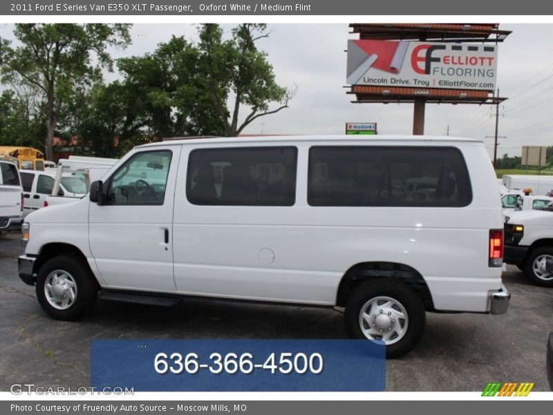 Oxford White / Medium Flint 2011 Ford E Series Van E350 XLT Passenger