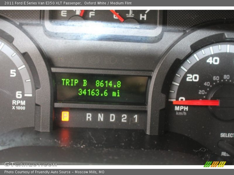 Oxford White / Medium Flint 2011 Ford E Series Van E350 XLT Passenger