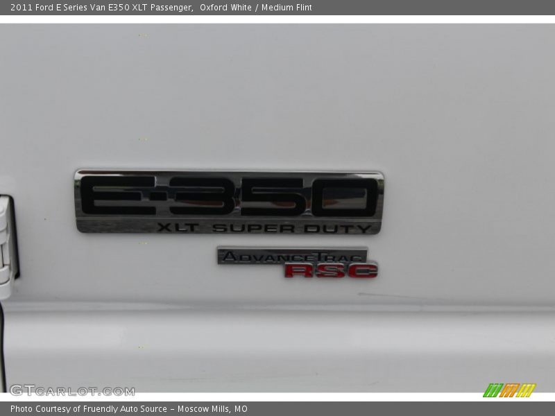 Oxford White / Medium Flint 2011 Ford E Series Van E350 XLT Passenger