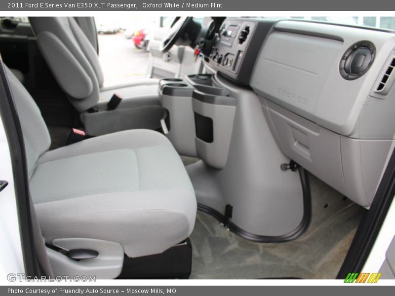 Oxford White / Medium Flint 2011 Ford E Series Van E350 XLT Passenger
