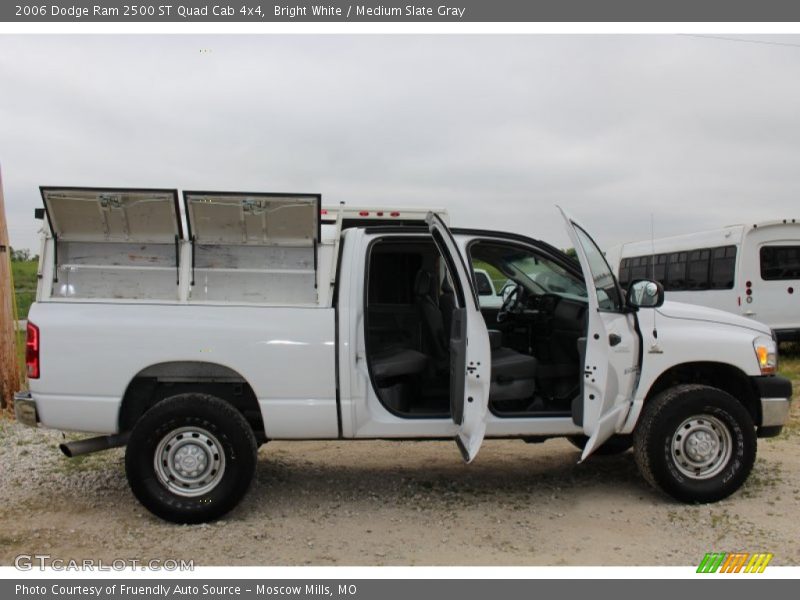 Bright White / Medium Slate Gray 2006 Dodge Ram 2500 ST Quad Cab 4x4